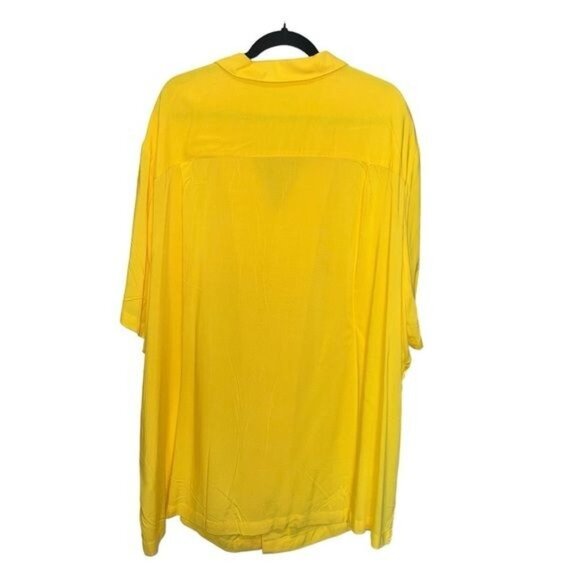 KS Island Yellow Short-Sleeve Button-Up Shirt Mens Size XXXL - Picture 2 of 10